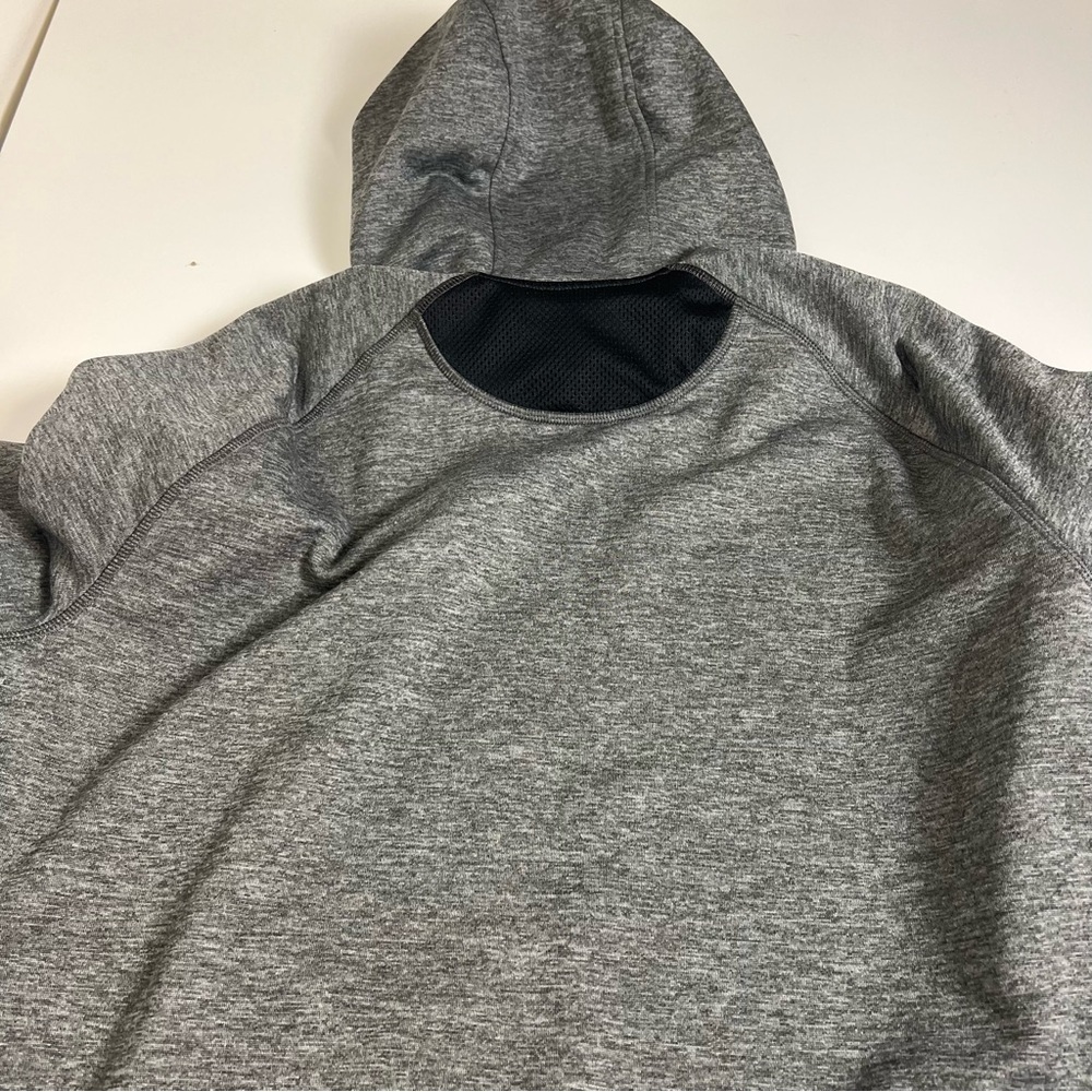 Under Armour Pullover Hoodie w/ Zip Pockets - Gray Tech Terry - Men’s L - Picture 3 of 6